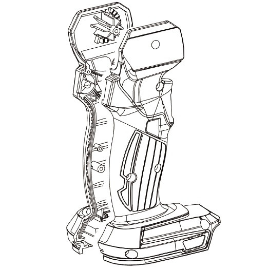 Корпус акумуляторного ліхтаря Makita DML808 — rotorua.com.ua