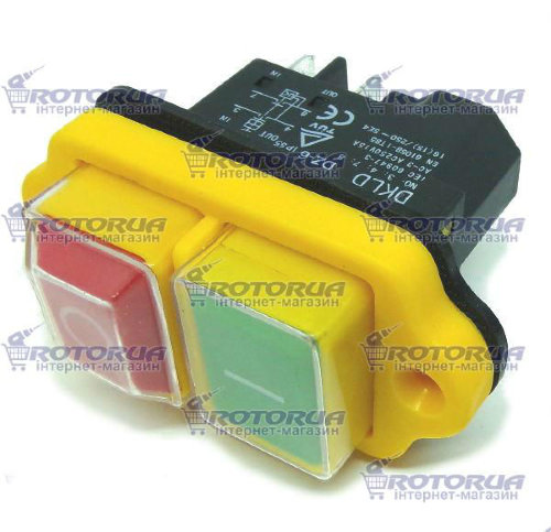 Кнопка бетономішалки 4 виводи з кріпленням 1 фото 1 — rotorua.com.ua