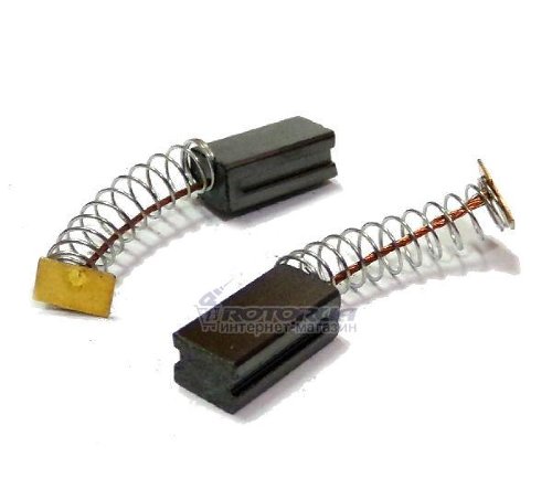 Угольные графитные щетки 6х8 2 реза прямоугольный пятак фото 1 — rotorua.com.ua