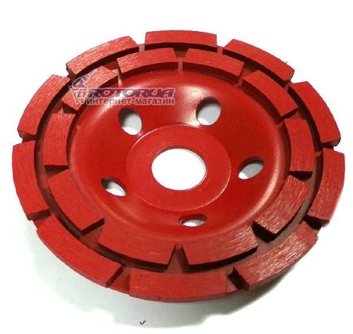 Фреза алмазная шлифовальная сегментная Intertool 115 мм фото 1 — rotorua.com.ua