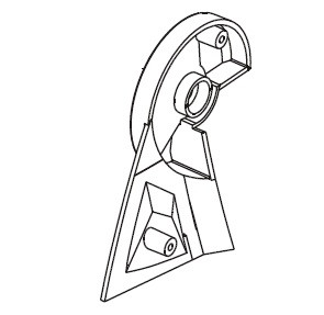 Кришка ліва лобзика Sparky FSPE 85 фото 1 — rotorua.com.ua