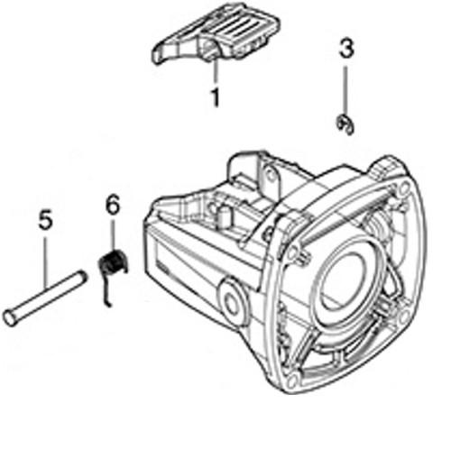 Корпус редуктора болгарки Makita GA5080R фото 1 &mdash; rotorua.com.ua