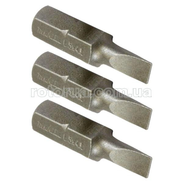 Бита SL0,5x4,0х25 мм Makita 3 шт &mdash; rotorua.com.ua