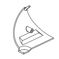 Кришка корпусу ліва лобзика Sparky FSPE 85 фото 1 — rotorua.com.ua