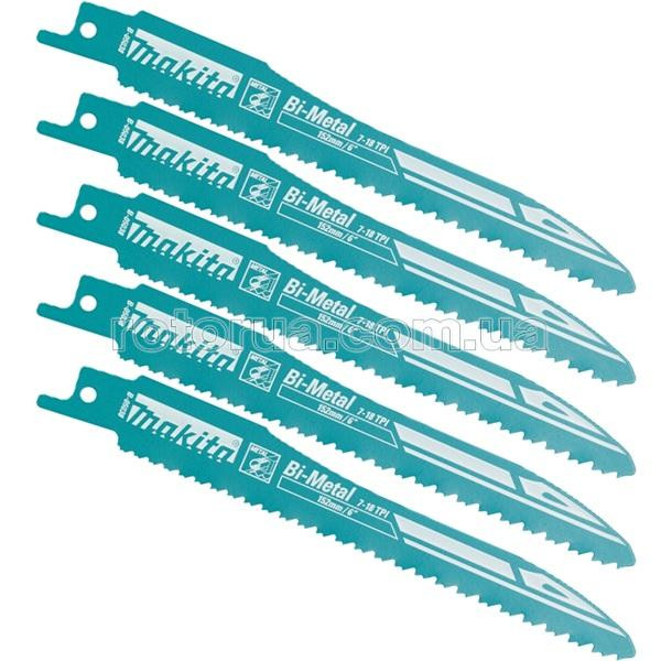 Полотно Makita Super Express Bi-Metal 152 мм для сабельной пилы по стали, алюминию, пластику 5 шт &mdash; rotorua.com.ua