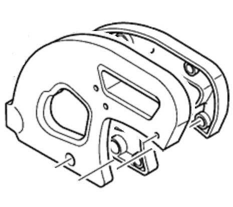 Корпус кнопки дисковой пилы Makita 5103R, 5104S, 5143R фото 1 — rotorua.com.ua