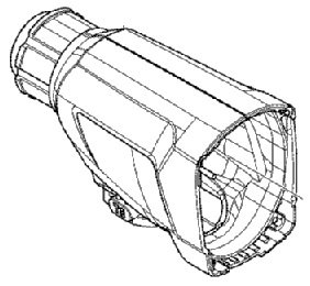 Корпус редуктора перфоратора Makita HR2610 — rotorua.com.ua