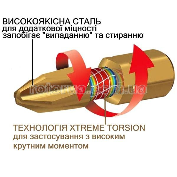 Ударная магнитная торсионная бита PZ1х50 Impact Gold Makita 2 шт &mdash; rotorua.com.ua