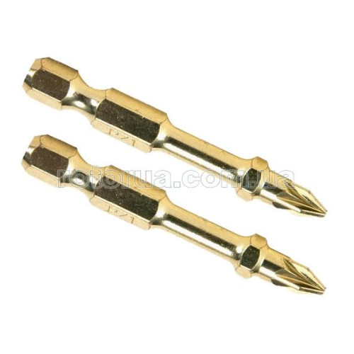 Ударная магнитная торсионная бита PZ1х50 Impact Gold Makita 2 шт фото 1 &mdash; rotorua.com.ua
