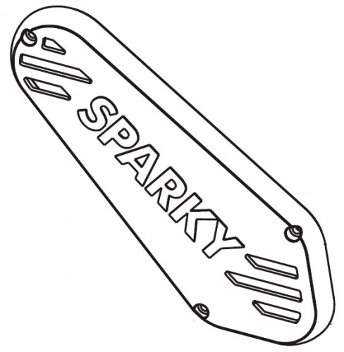 Кожух ремня шлифмашины Sparky MBS 976, MBS 976E фото 1 — rotorua.com.ua