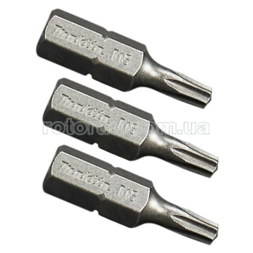 Бита T15x25 мм Makita 3 шт фото 1 &mdash; rotorua.com.ua