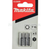 Бита T15x25 мм Makita 3 шт фото 2 &mdash; rotorua.com.ua