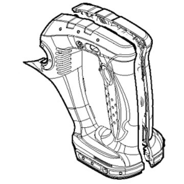 Корпус ручка сабельной пилы Makita BJR182 фото 1 &mdash; rotorua.com.ua