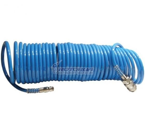 Шланг спіральний поліуретановий Intertool PT-1708 — rotorua.com.ua