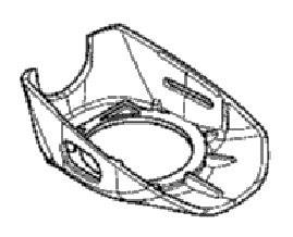 Кришка перемикача перфоратора Makita HR2610 фото 1 — rotorua.com.ua