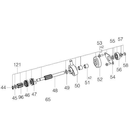 Промвал перфоратора Sparky BPR 240E, BPR 260E, BPR 280СE в сборе фото 1 — rotorua.com.ua