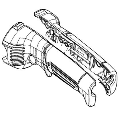 Корпус рукоятка болгарки Makita M9002, M9003 — rotorua.com.ua