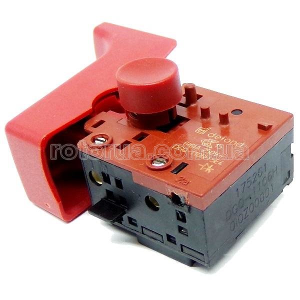 Кнопка DGQ-1106H перфоратора Sparky BPR 220E, BPR 240E, BPR 260E — rotorua.com.ua