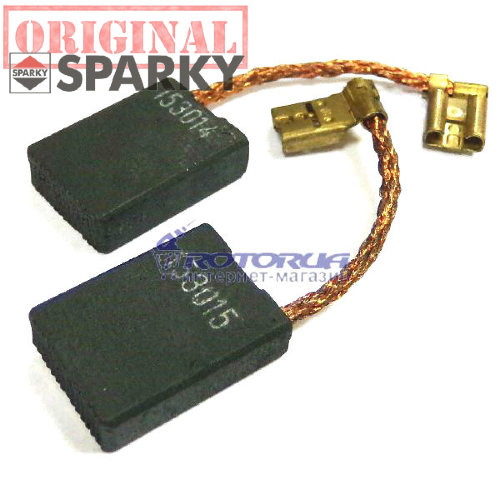 Вугільні графітні щітки Sparky 6,2х16 клема фото 1 — rotorua.com.ua
