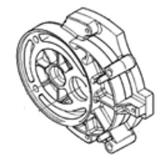 Корпус редуктора мінімийки Makita HW1200, HW1300 — rotorua.com.ua