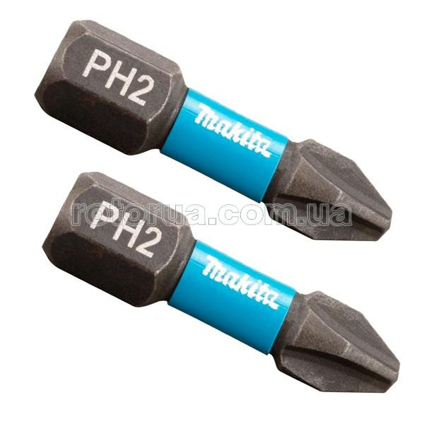 Ударная бита PH2х25 Impact Black Makita 2 шт &mdash; rotorua.com.ua
