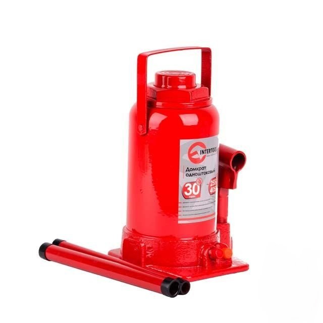 Домкрат подкатной intertool
