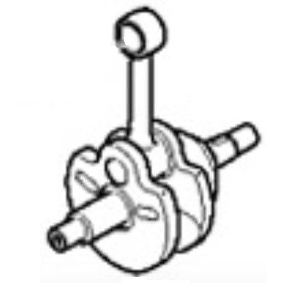 Коленвал бензотриммера Makita EM2600U фото 1 — rotorua.com.ua