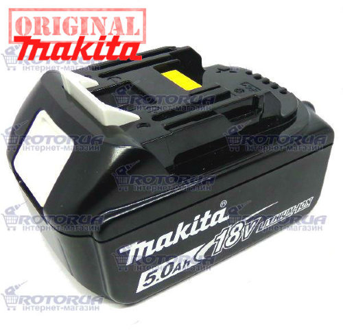 Аккумулятор шуруповерта Makita 18 V BL1850B 5,0 А/ч Li-Ion BDF453, BHP453 фото 1 — rotorua.com.ua