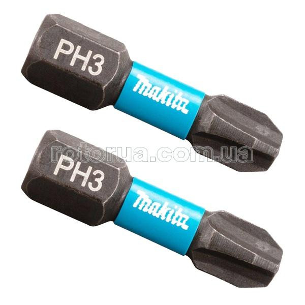 Ударная бита PH3х25 Impact Black Makita 2 шт &mdash; rotorua.com.ua