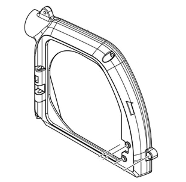 Кожух корпуса диска фрезера-пазореза Makita CA5000 &mdash; rotorua.com.ua