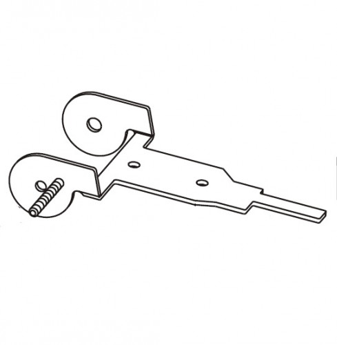 Опора ведомого ролика шлифмашины Sparky MBS 976, MBS 976E фото 1 — rotorua.com.ua