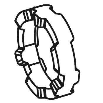 Приводной фланец перфоратора Sparky BPR 260E, BPR 280CE фото 1 — rotorua.com.ua