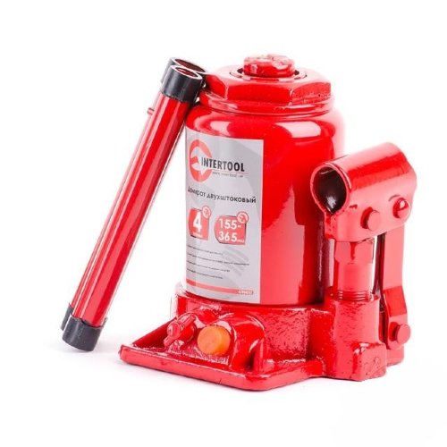 Домкрат подкатной intertool