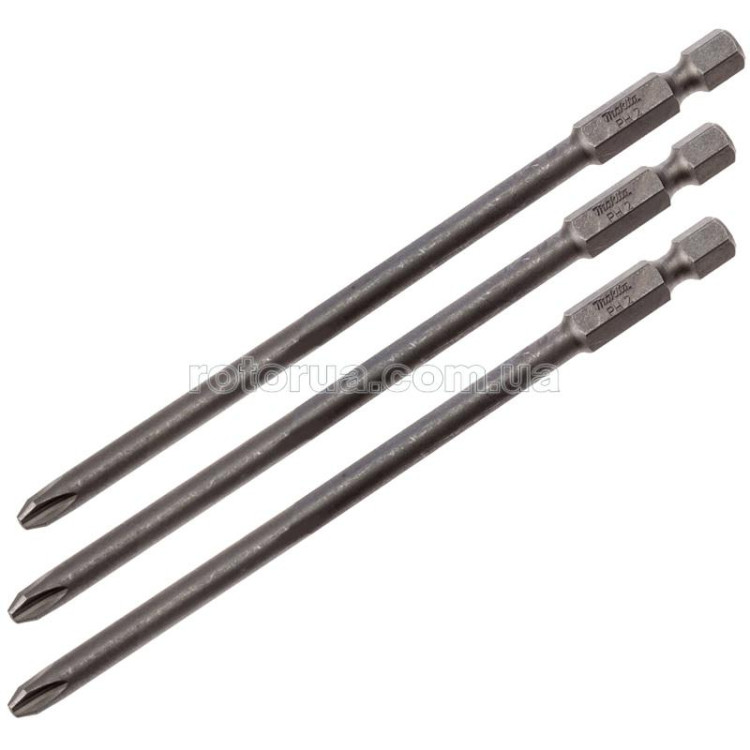 Біта D5 PH2х157 мм Makita 3 шт магазинного шуруповерта BFR550, DFR550, 6842, 6843 — rotorua.com.ua
