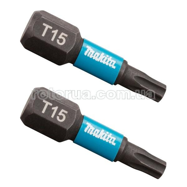 Ударная бита T15х25 Impact Black Makita 2 шт &mdash; rotorua.com.ua