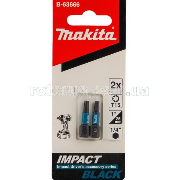 Ударная бита T15х25 Impact Black Makita 2 шт &mdash; rotorua.com.ua