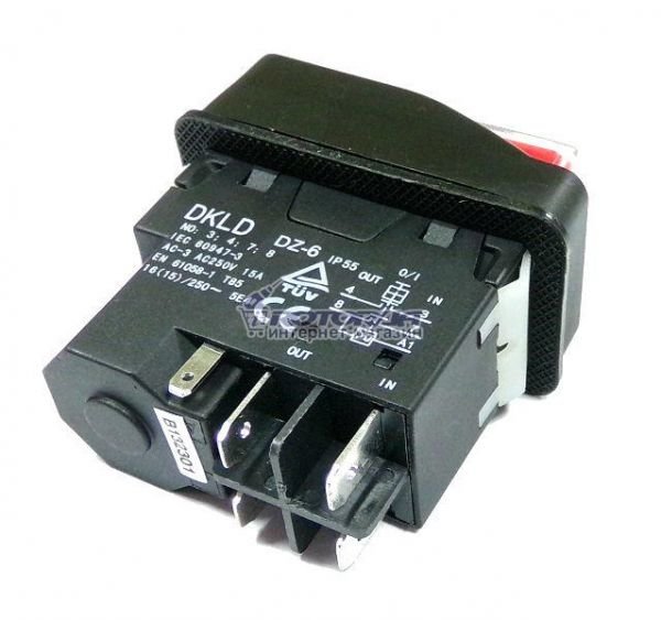 Кнопка бетономешалки 5 выводов — rotorua.com.ua