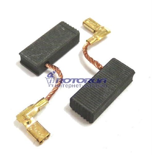 Вугільні графітні щітки 5х8 кутова клема аналог Bosch 2-26 фото 1 — rotorua.com.ua