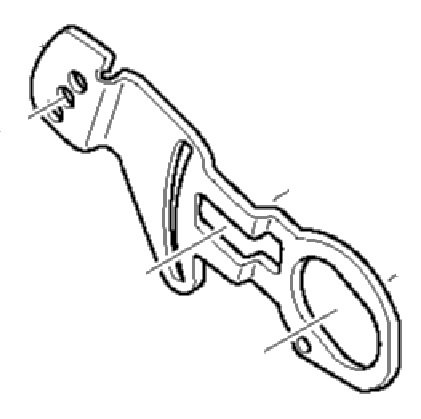 ДЕРЖАТЕЛЬ РАСКЛИНИВАЮЩЕГО НОЖА ПИЛЫ MAKITA 5903R фото 1 &mdash; rotorua.com.ua