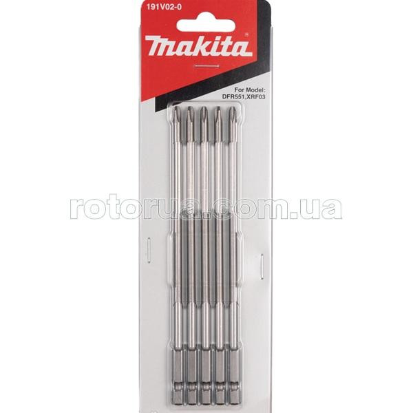 Бита D4,5 PH2х155 мм Makita 5 шт магазинного шуруповерта DFR551 &mdash; rotorua.com.ua