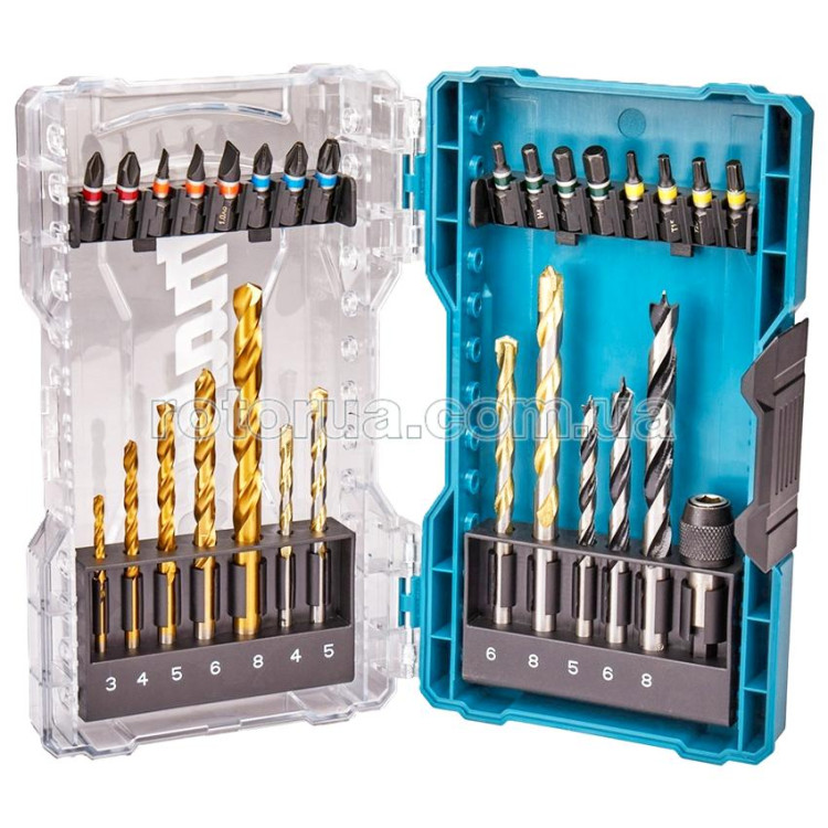 Набір біт та свердел по металу, дереву, бетону Makita 29 од &mdash; rotorua.com.ua