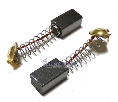 Вугільні графітні щітки 6,5х7,5 п'ятак перфоратора фото 1 — rotorua.com.ua