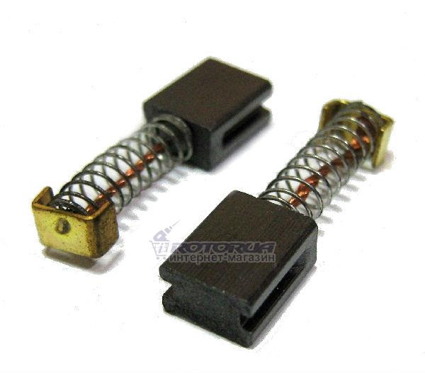 Угольные графитные щетки 5х8 2 реза п-образный пятак — rotorua.com.ua