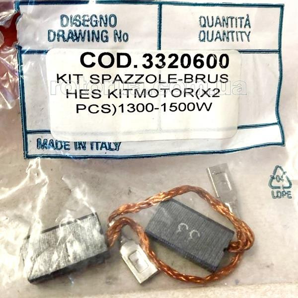 Вугільні графітні щітки Makita 6х11,2 клема HW102 — rotorua.com.ua