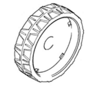 Колесо мінімийки Makita HW1200, HW1300 фото 1 — rotorua.com.ua